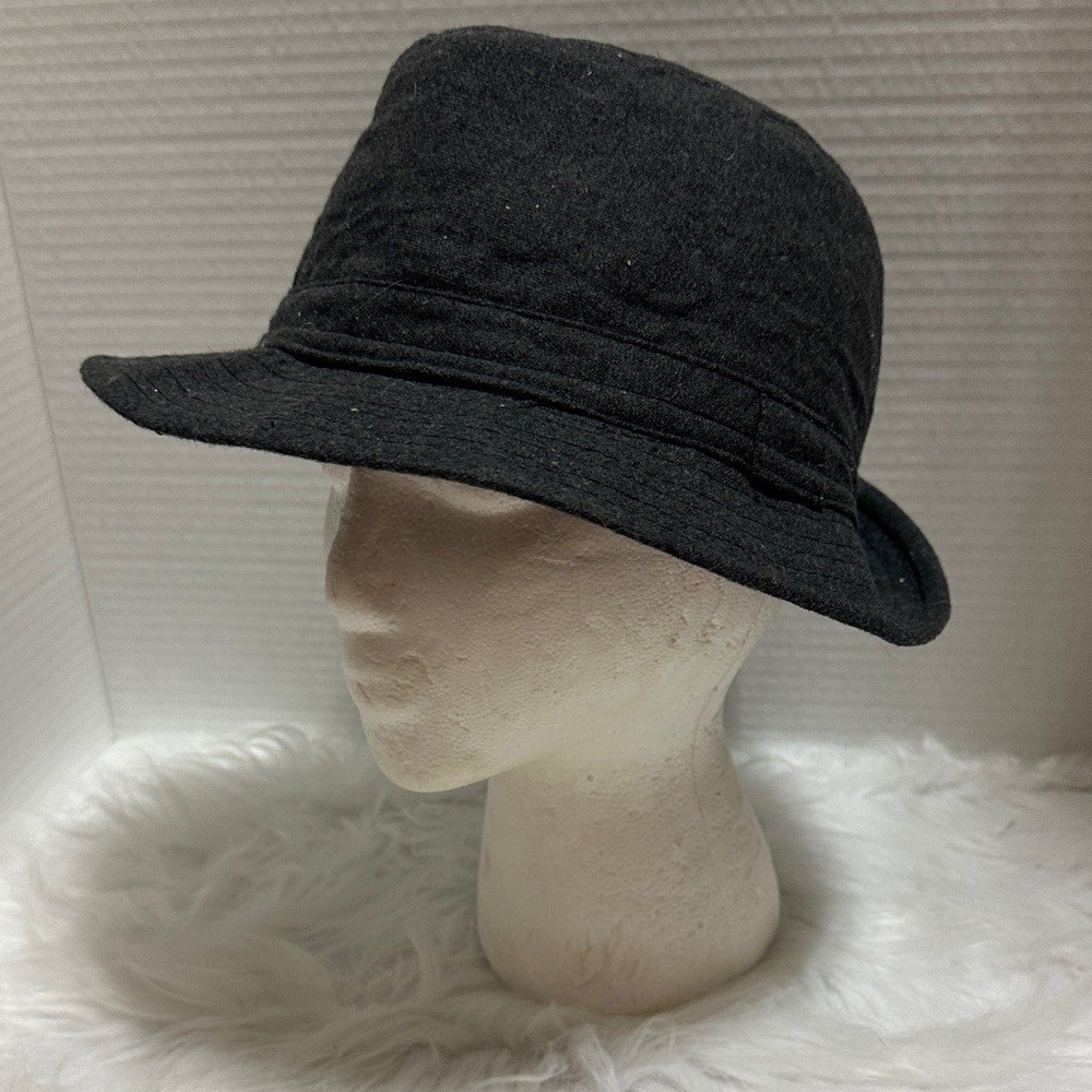 OVS Industry Black Wool Blend Cloche Bucket Hat Size 56 OVS Venezia CS005 11AI08